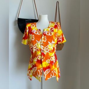 ESCADA Margaret Ley Floral 3 Button Blazer Jacket, Size 38